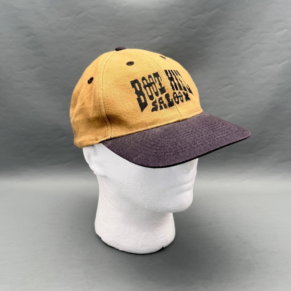 Boot Hill Saloon Hat Snapback Cap Across From The Cemetery Brown Tan Black Adult